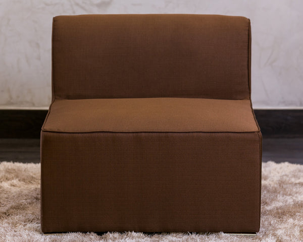30"W x 28"H Unique Single Sofa - Brown - Casa Febus - Home • Design